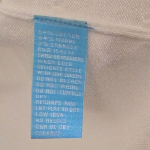 J. Mclaughlin White Whip Stitch Detail Open Front Cardigan Sweater Size S - Picture 5 of 5